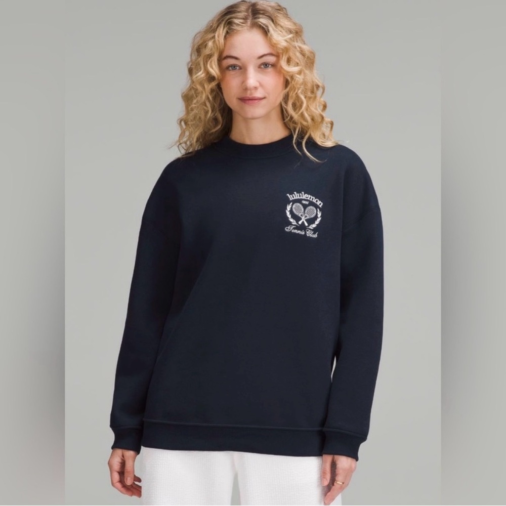 NWOT Lululemon Navy Tennis Club Sweatshirt - Picture 2 of 9